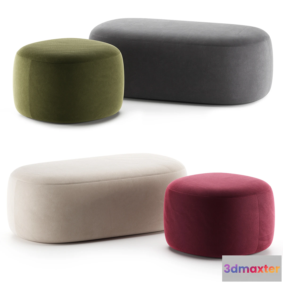 1406584 - GUEST  Pouf By Liu Jo Living Collection 3D Max