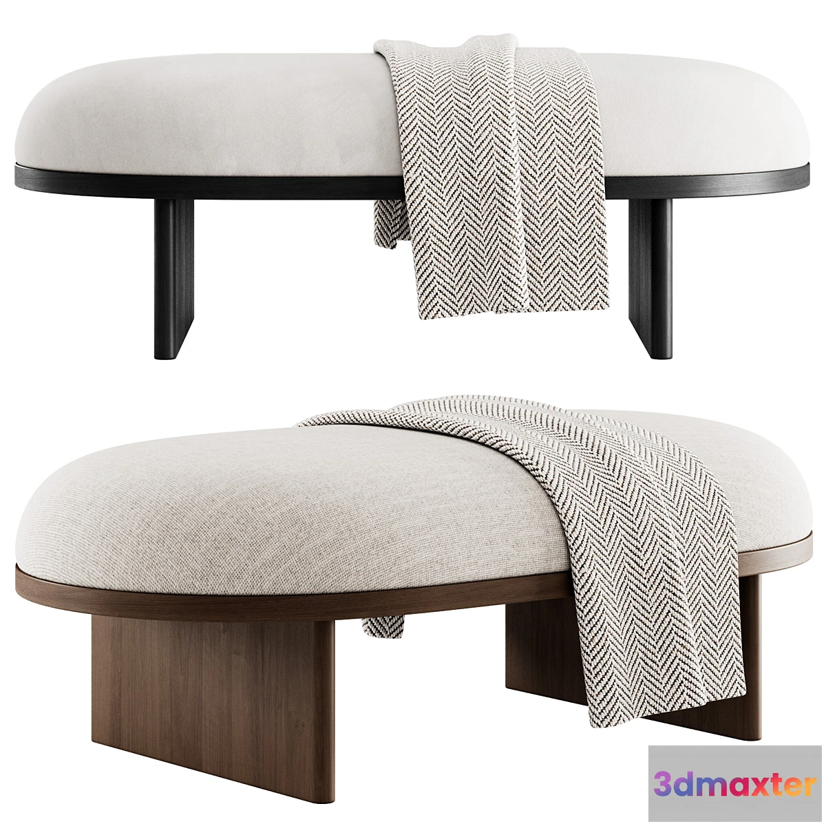 1406706 - Bench and ottoman Anza 3D Max