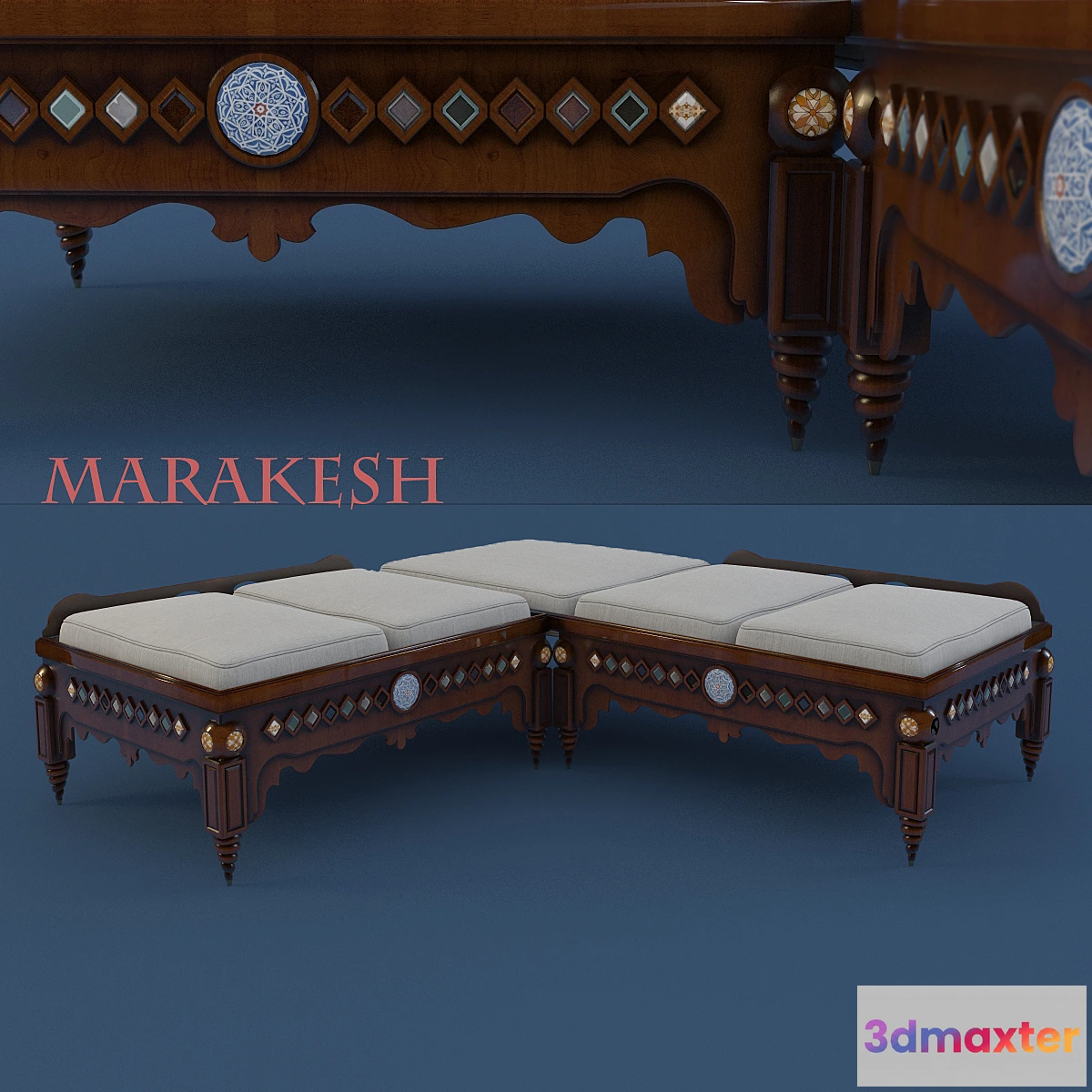 1407600 - OTTOMAN MARRAKESH 3D Max