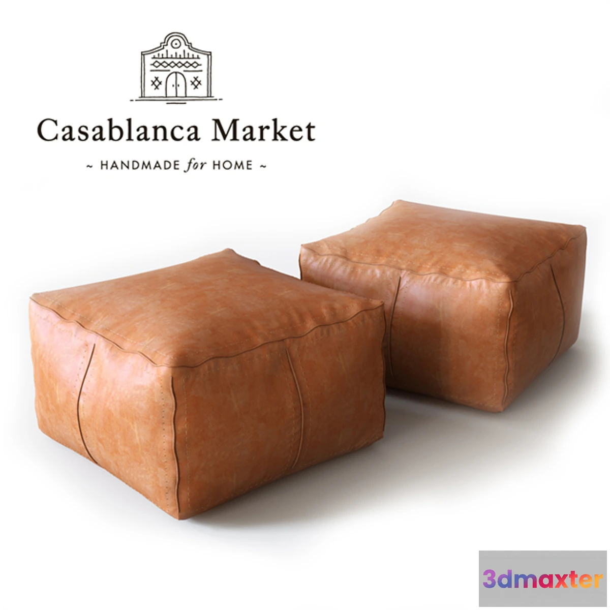 1408996 - Moroccan Contemporary Leather Pouf 3D Max
