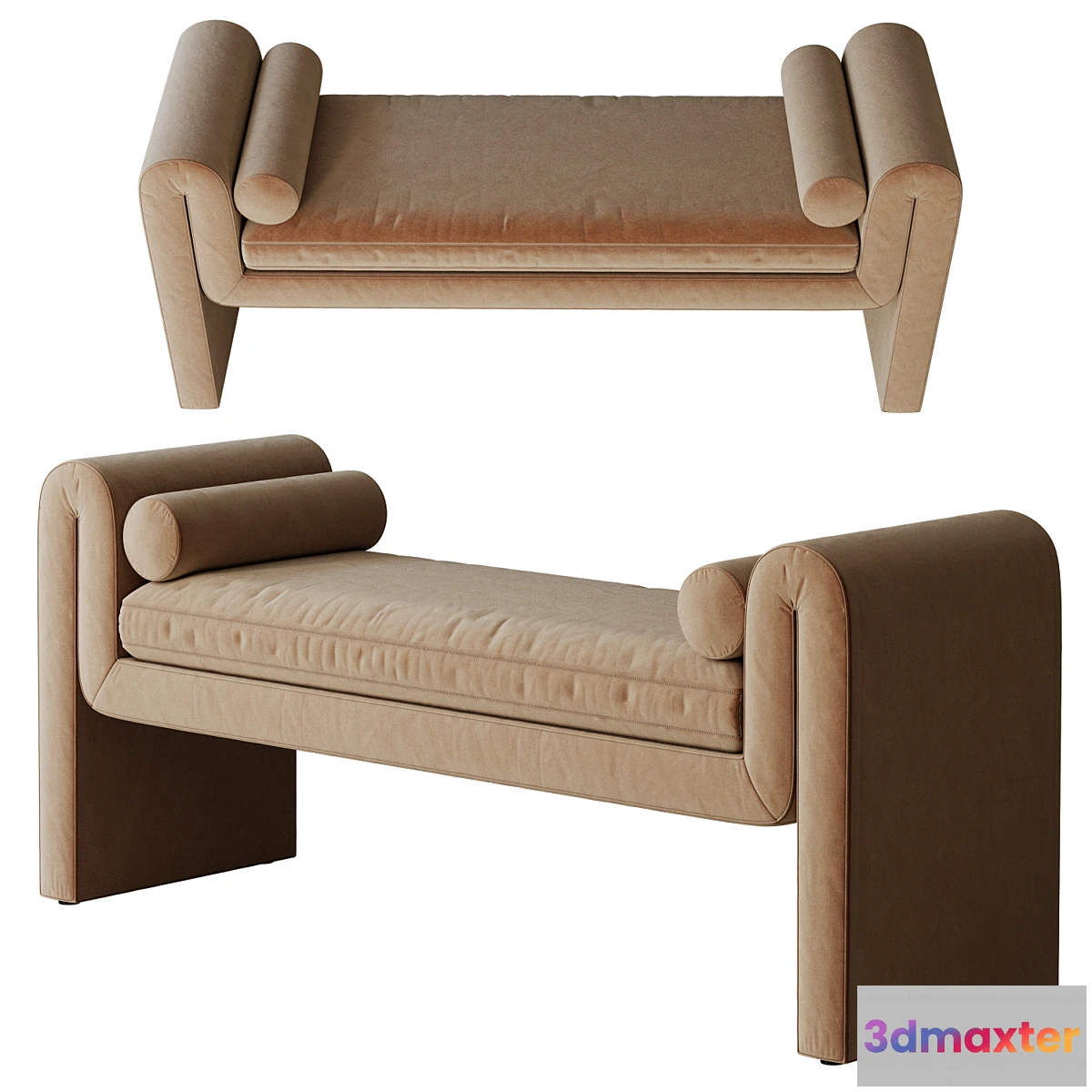 1410402 - Brent Bench Camel by ld shoppe 3D Max