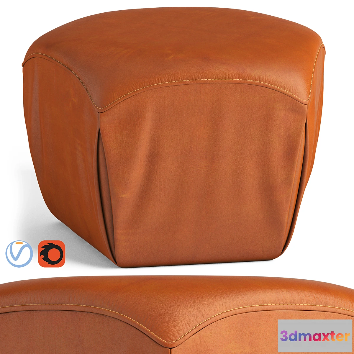 1411386 - Loftdesigne Pouf 10870 3D Max