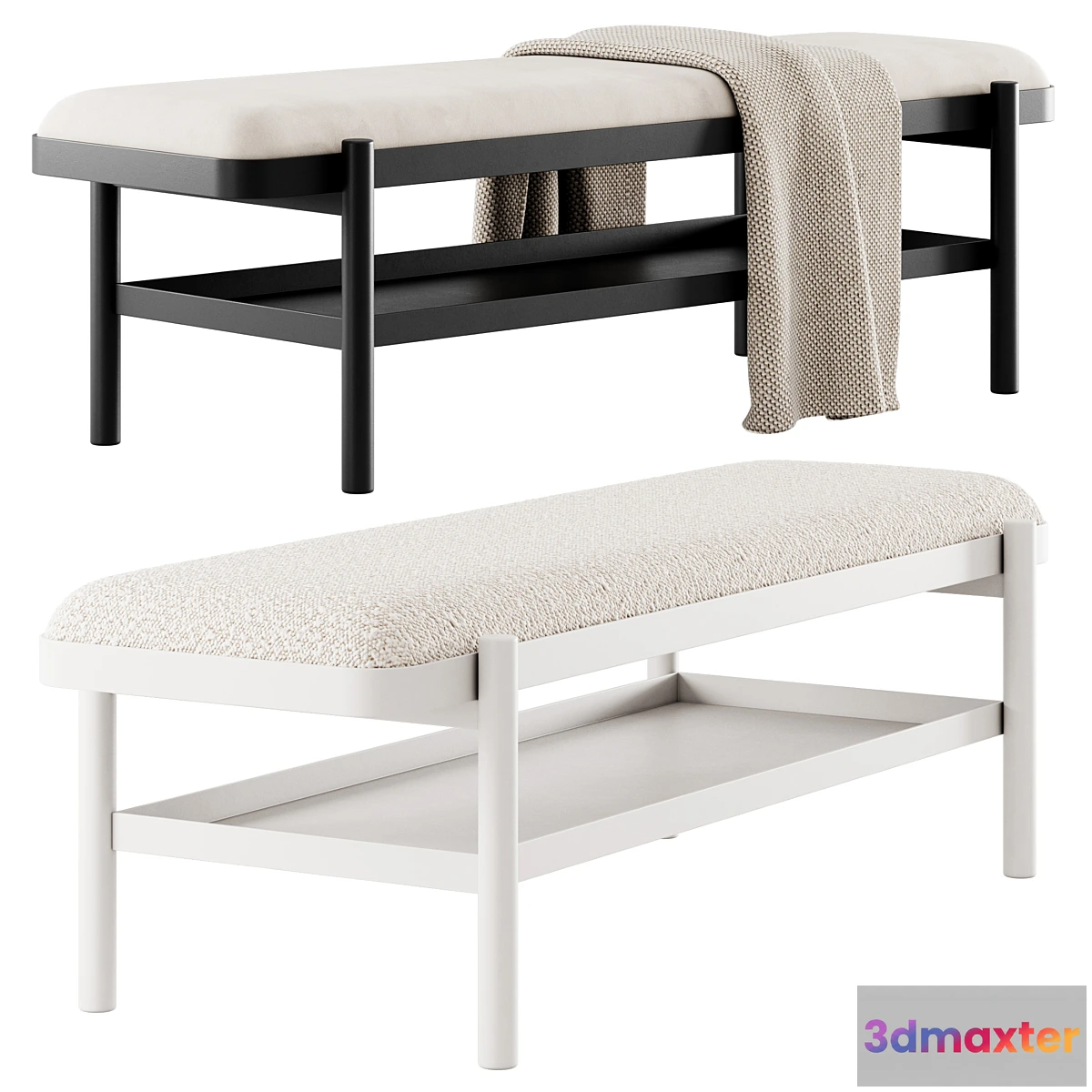 1413264 - Boucle bench Virk by Arcticle 3D Max