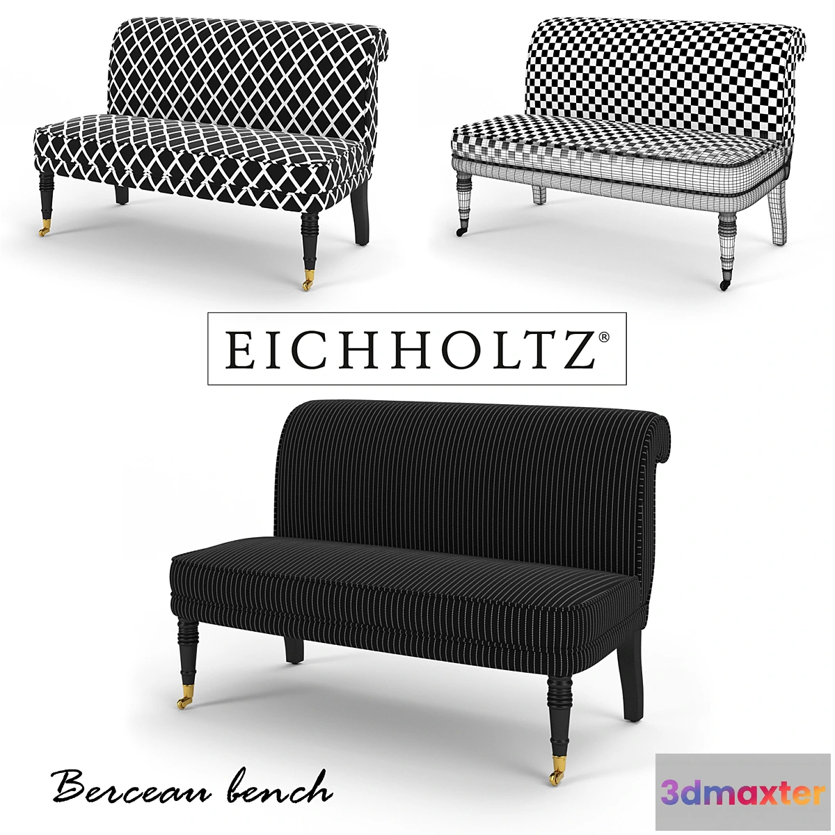 1415310 - Eichholtz Berceau bench 3D Max
