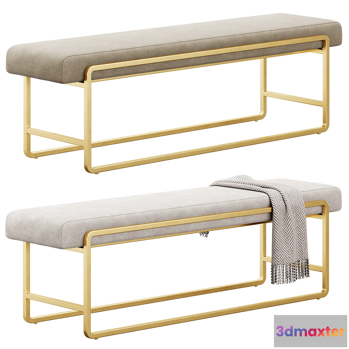 1416772 - Sled Bench by FourHands 3D Max