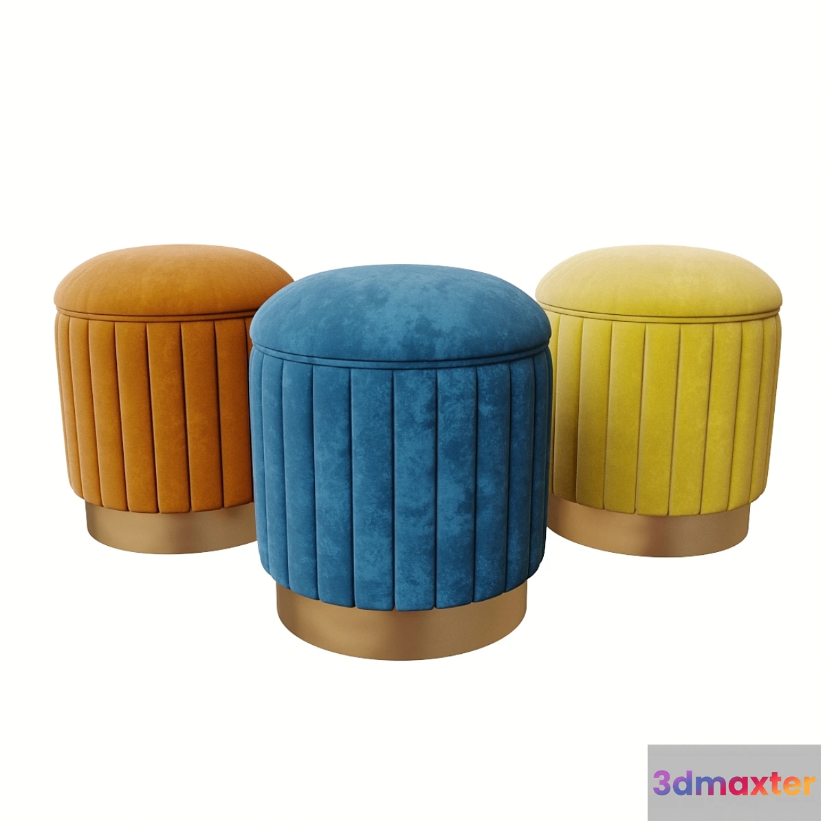 1421694 - Eichholtz Stool Allegra 3D Max