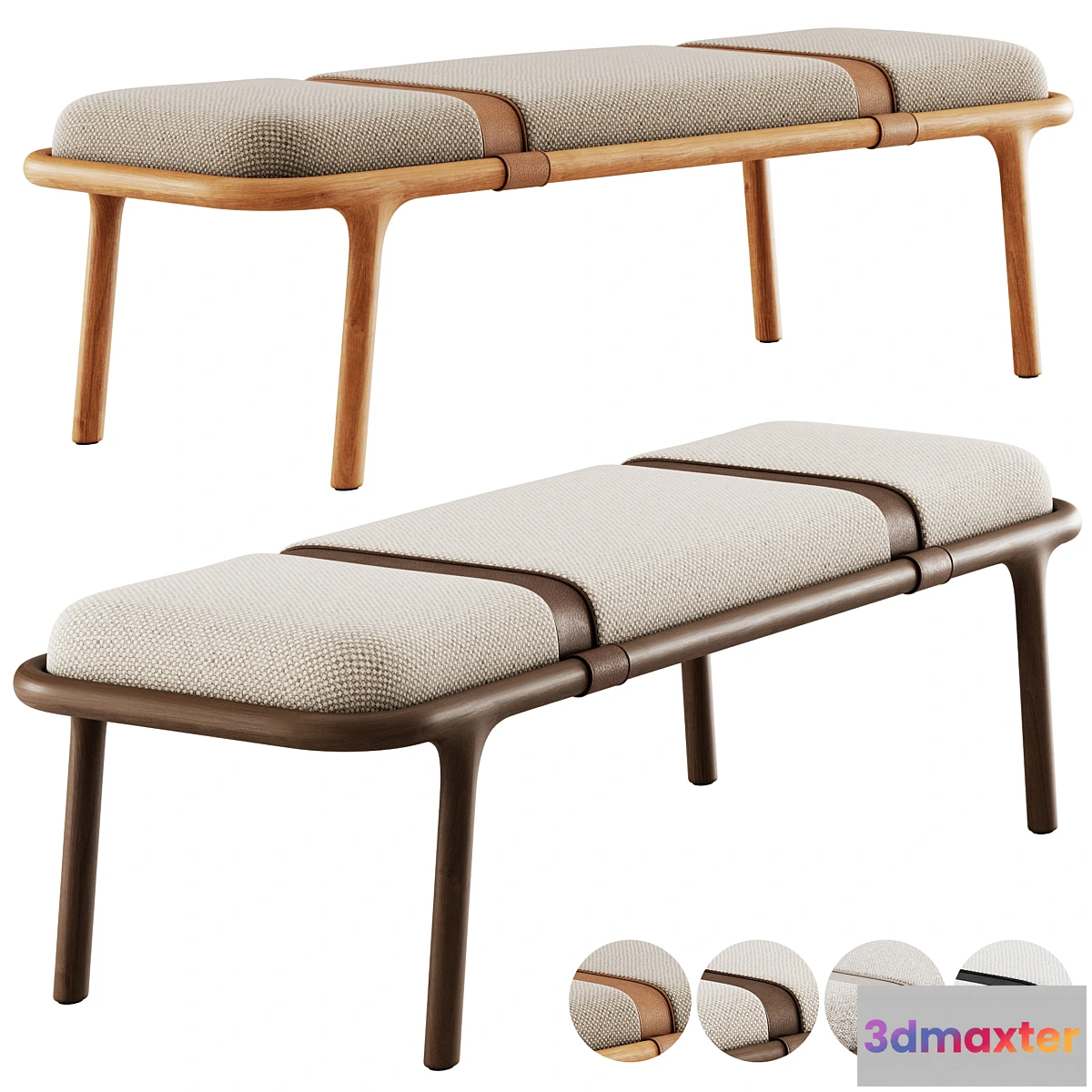 1423048 - Bench Belts By Carpanese Home 3D Max