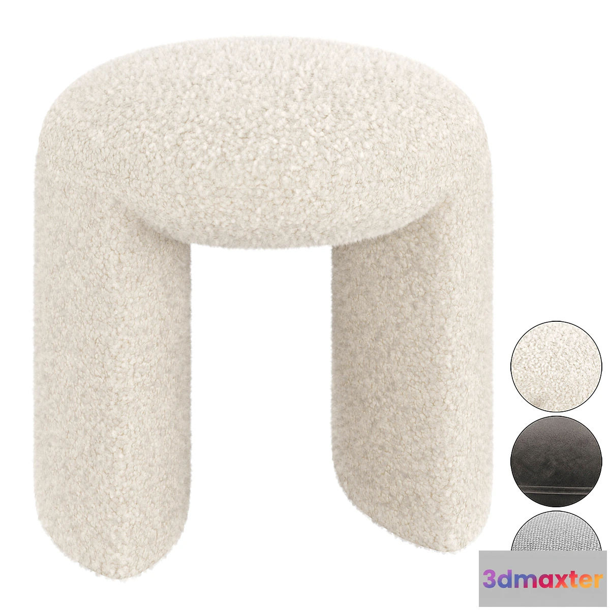 1423202 - Pouf Nachii Teddy 3D Max