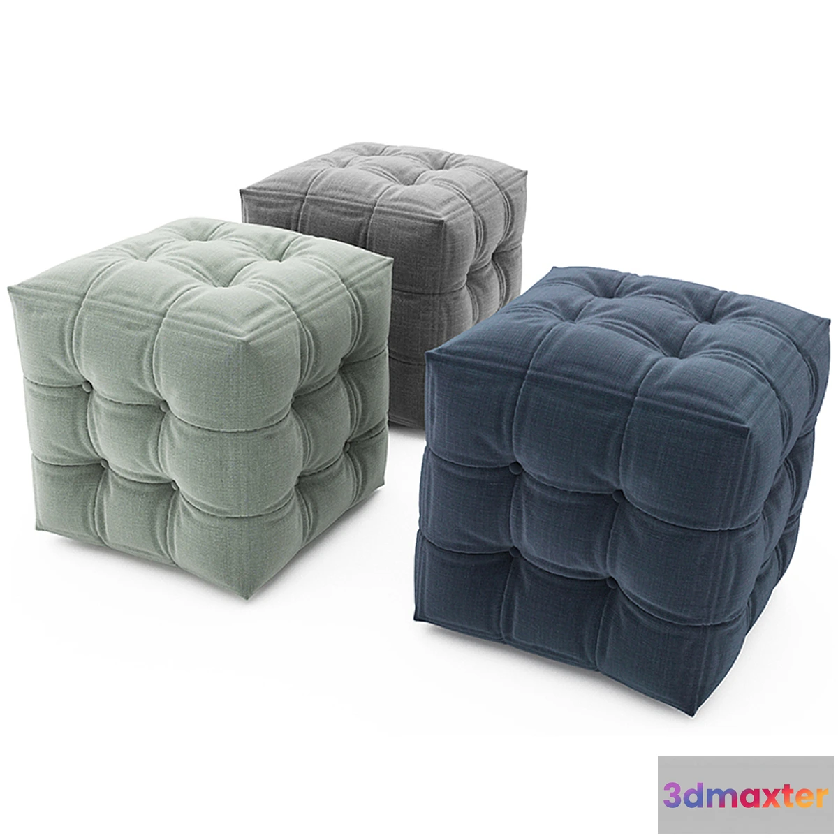 1425332 - Pouf collection 01 3D Max