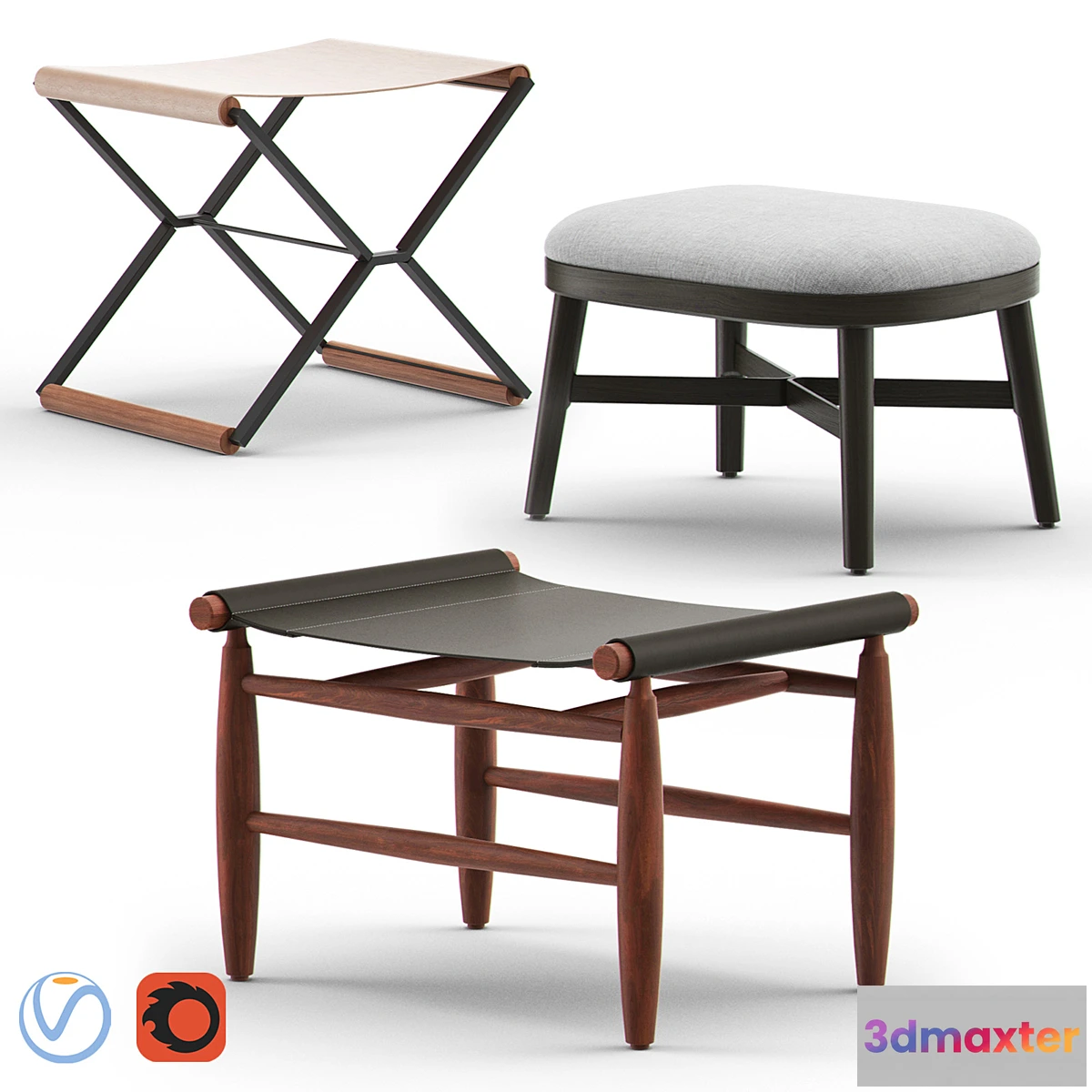 1425492 - STELLAR WORKS - Ottoman 3D Max