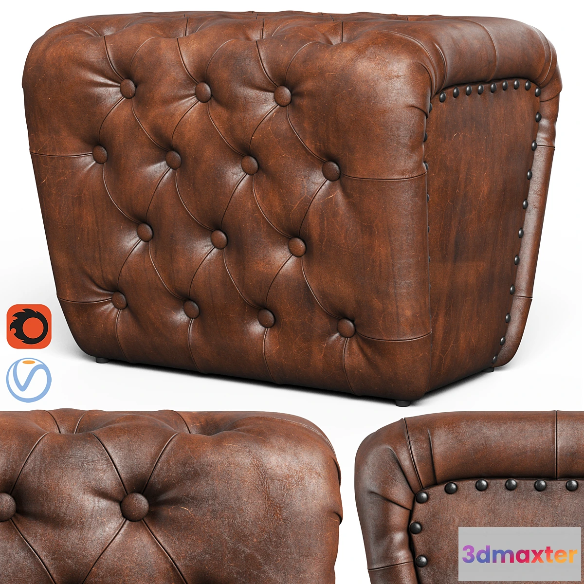 1426102 - Loftdesigne pouf 3741 3D Max