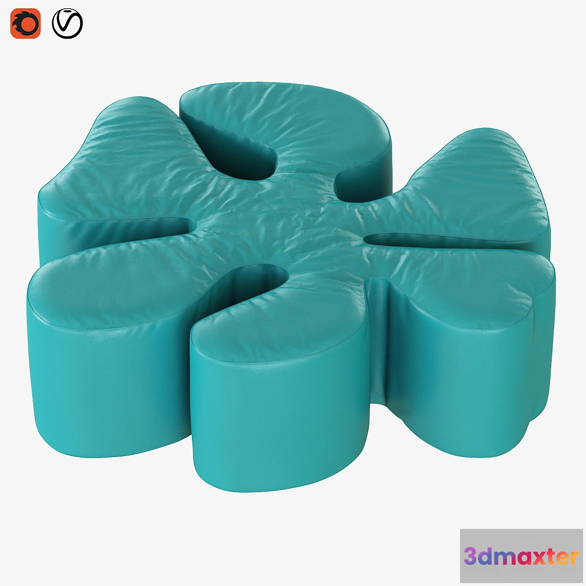 1428858 - Pouf Margaret 3D Max