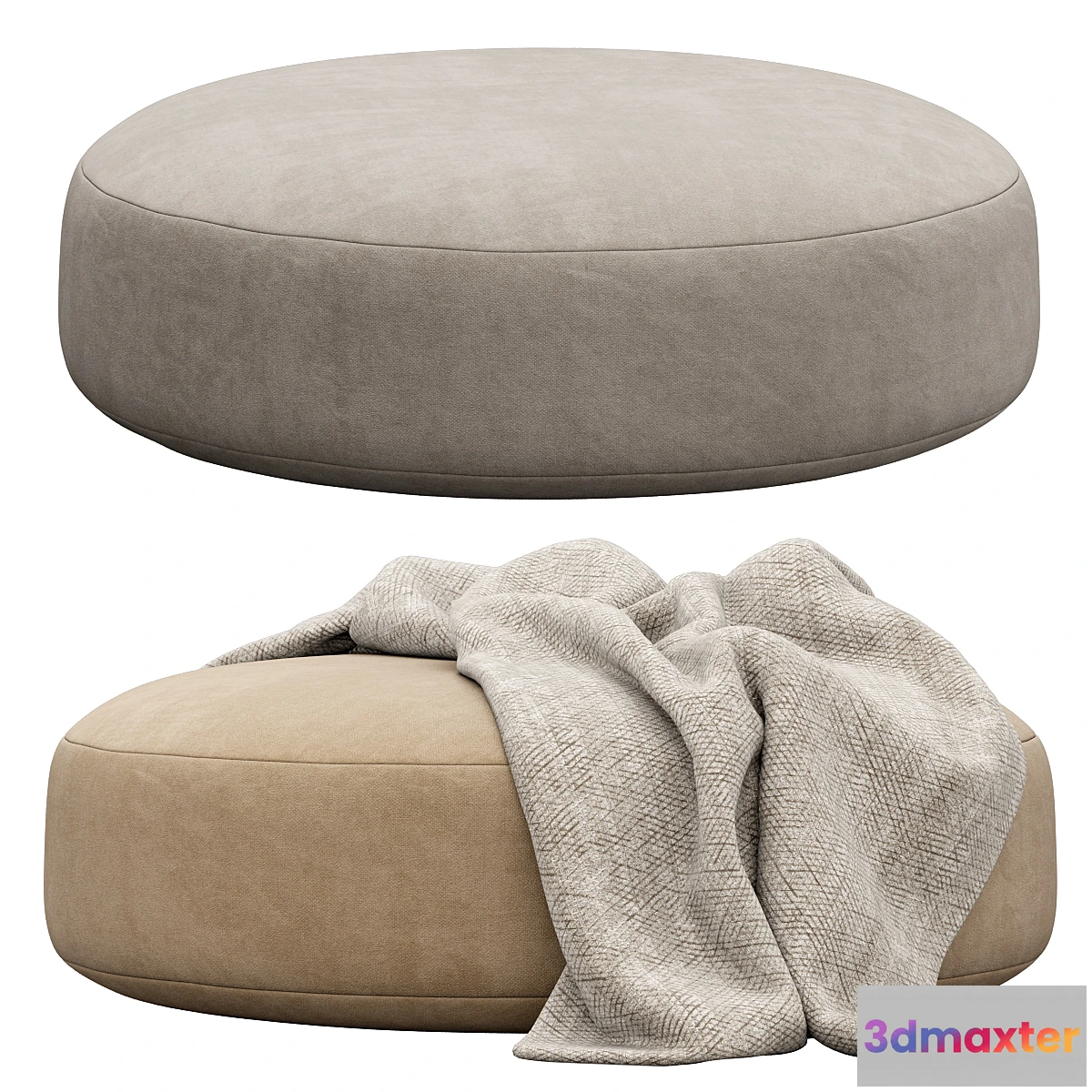 1430854 - Round pouf by bloomingville 3D Max