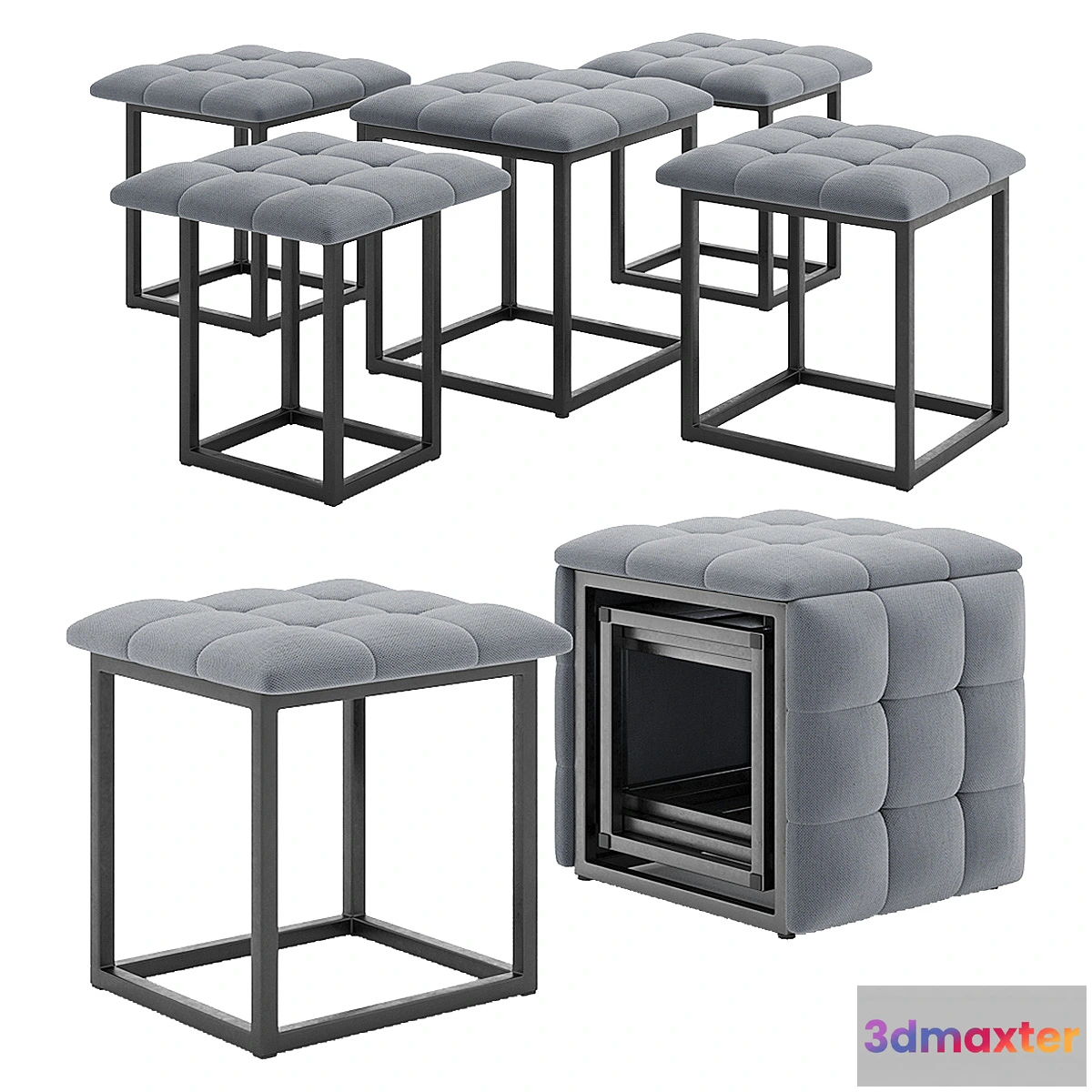 1431652 - Pouf-transformer Teddy 3D Max