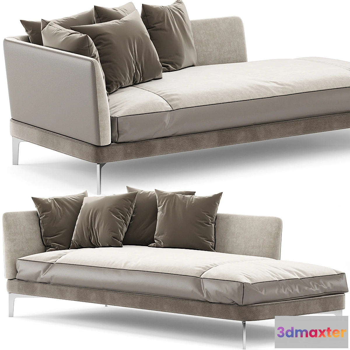 1432278 - Flexform Feel Good Chaise Lounge 3D Max