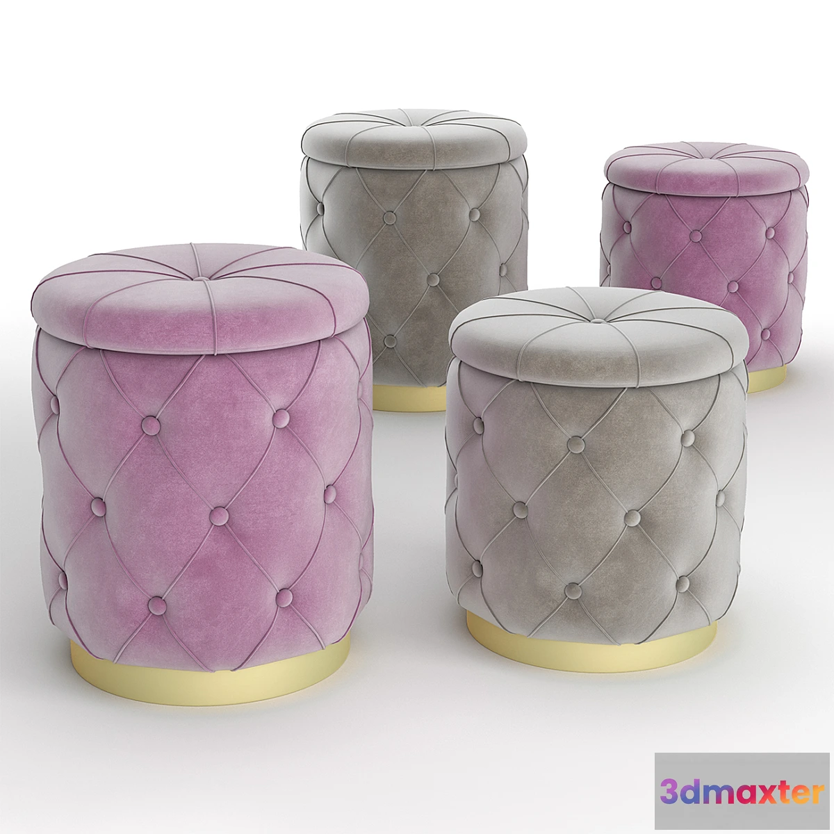 1432508 - Pouf Paris 3D Max