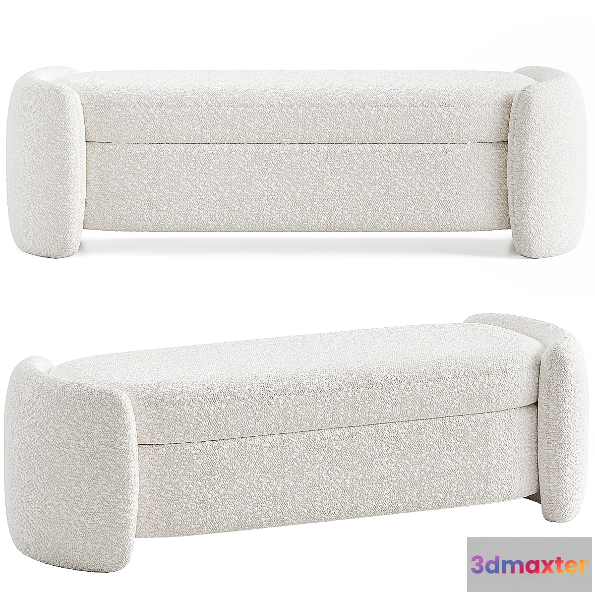 1432996 - Crate and Barrel Fernie bench 3D Max