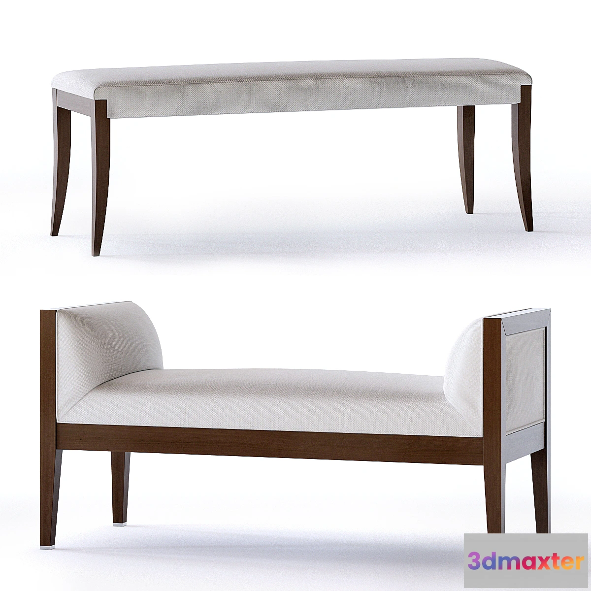 1433758 - Baker Atelier and 20th Century bench 3D Max