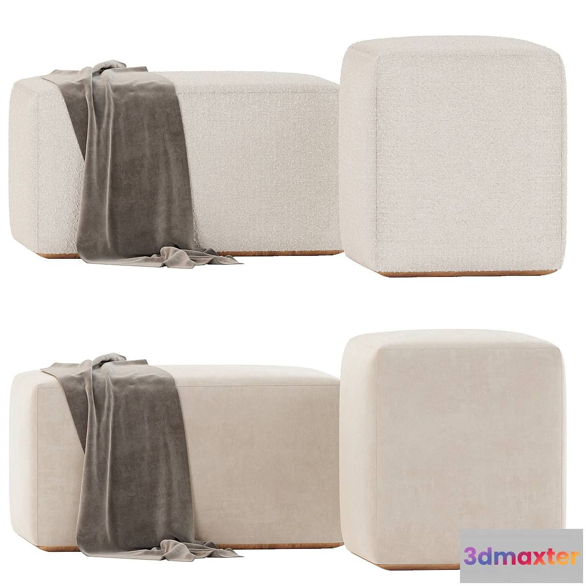 1434188 - OTTO  Pouf by Studio Henk 3D Max