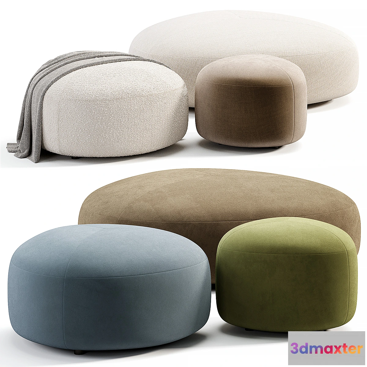 1436196 - KIPU Pouf By Lapalma 3D Max