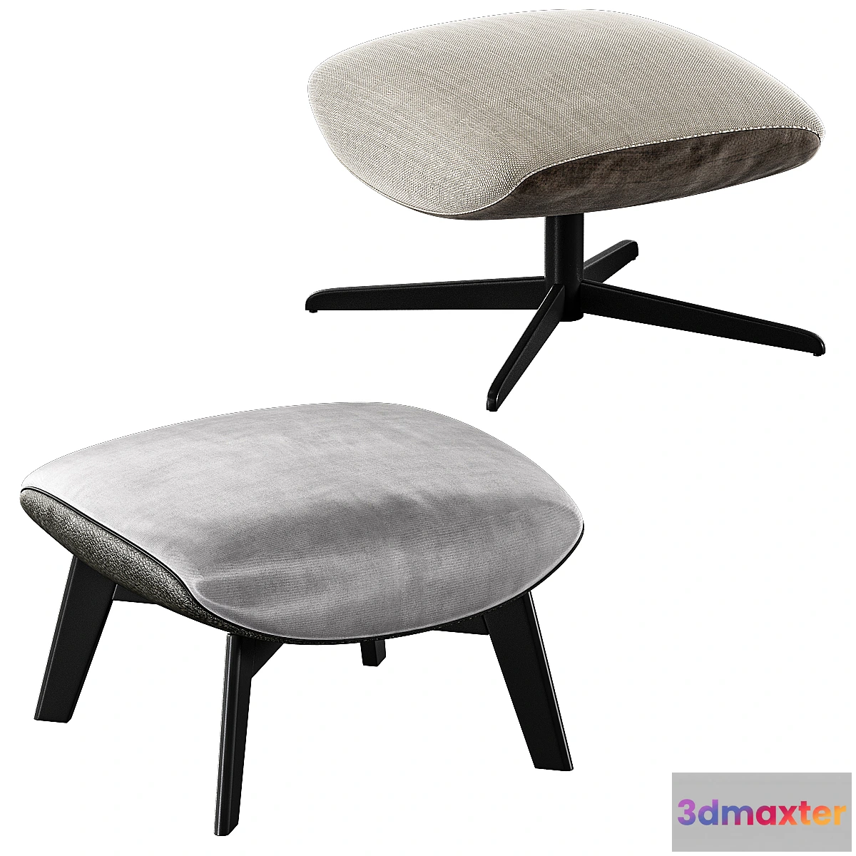 1437686 - Minotti Russell Ottoman Set 3D Max