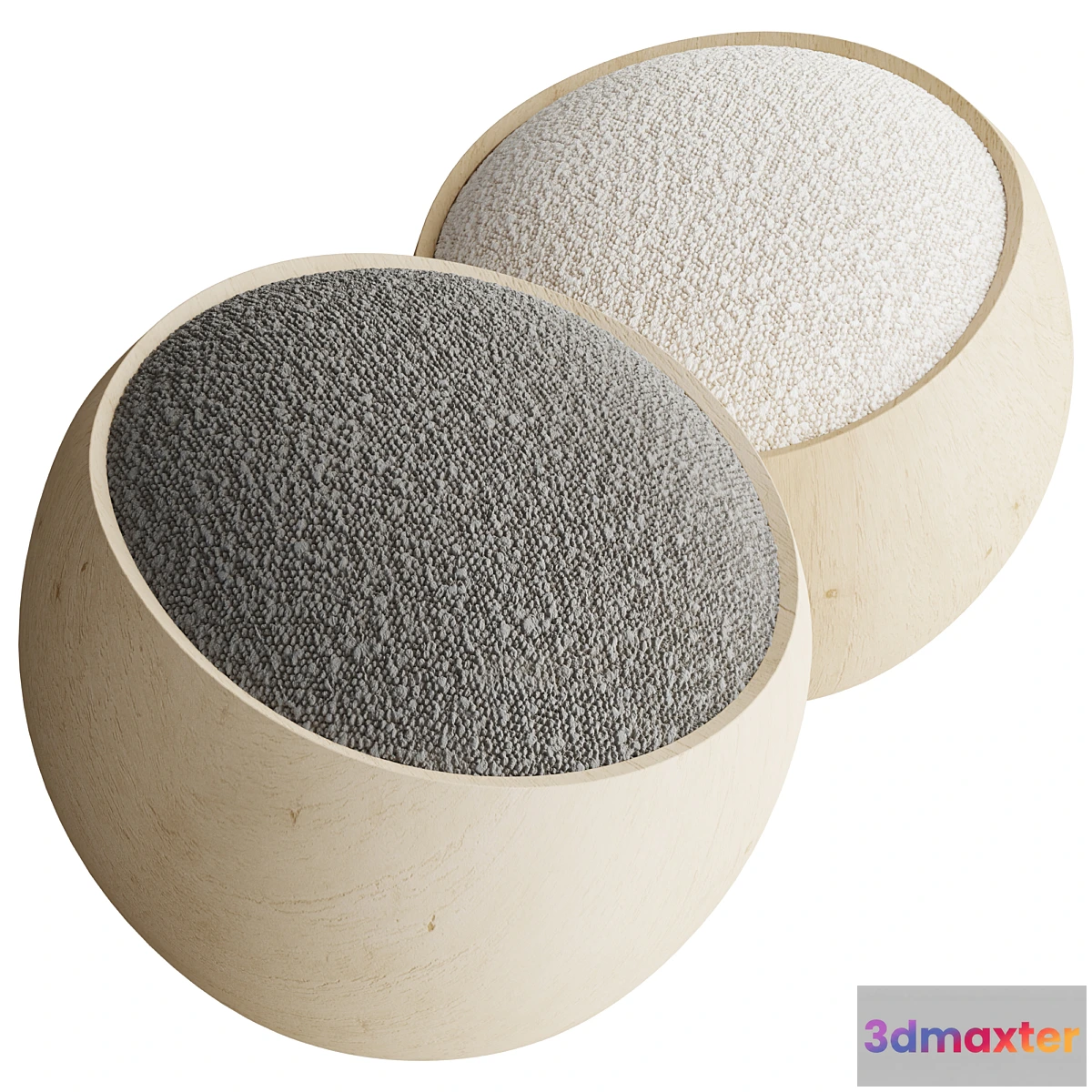 1438952 - Riva BIGNÉ DI IGINIO MASSARI  pouf 3D Max