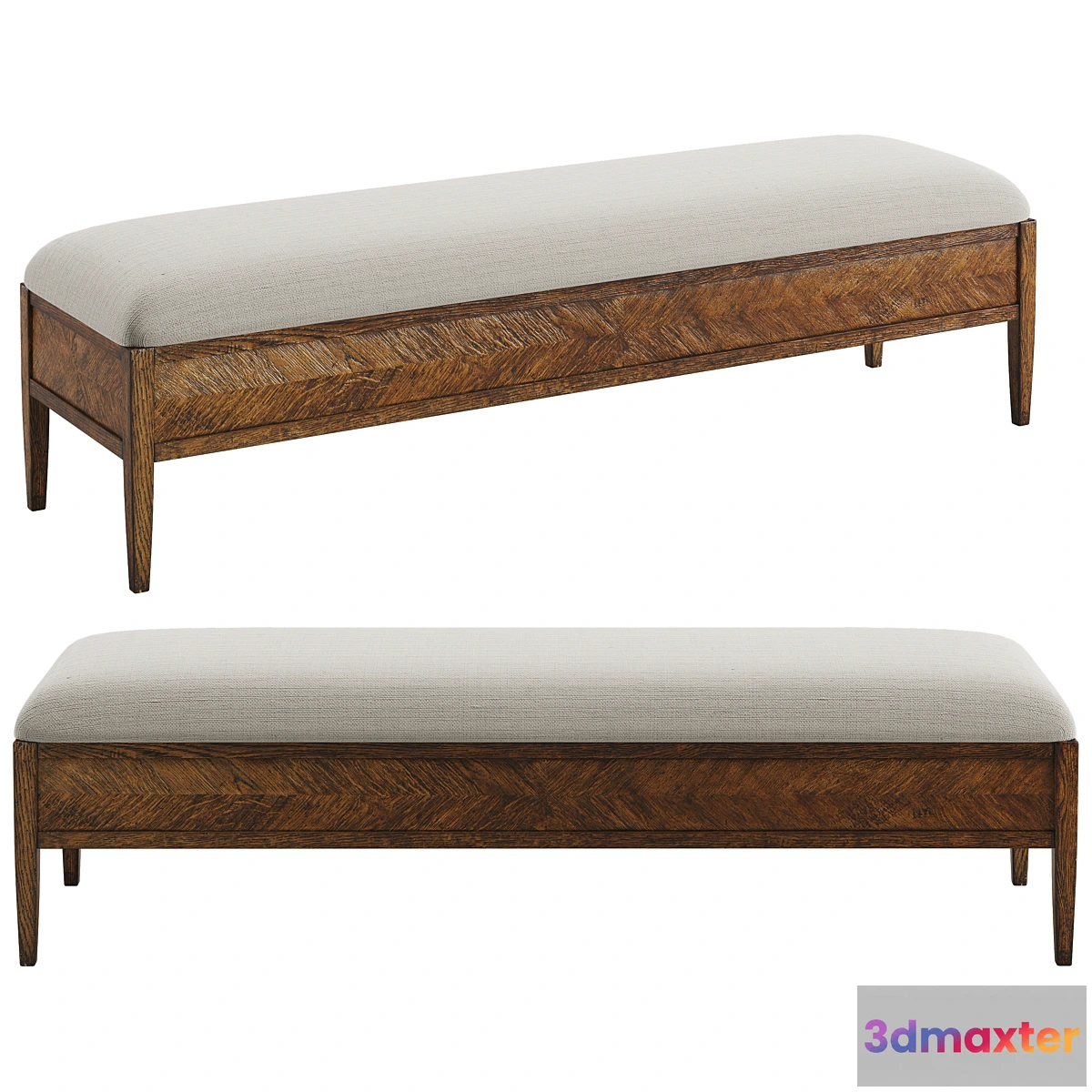 1442166 - Theodore Alexander Nova Bench 3D Max
