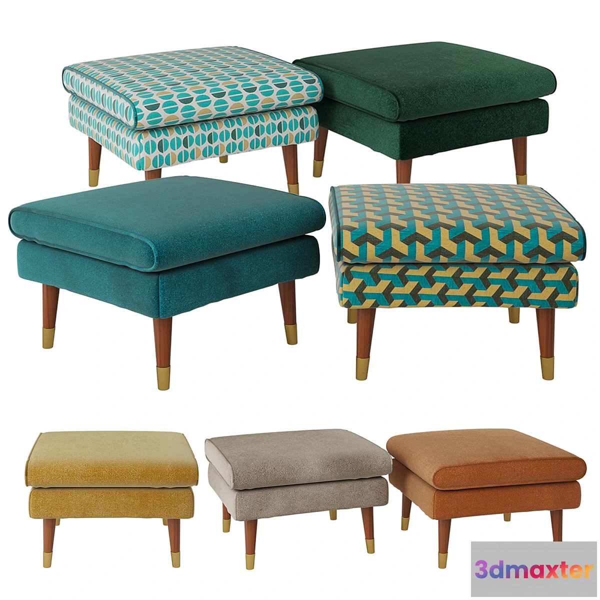 1444956 - Puff in 7 collors La Redoute 3D Max