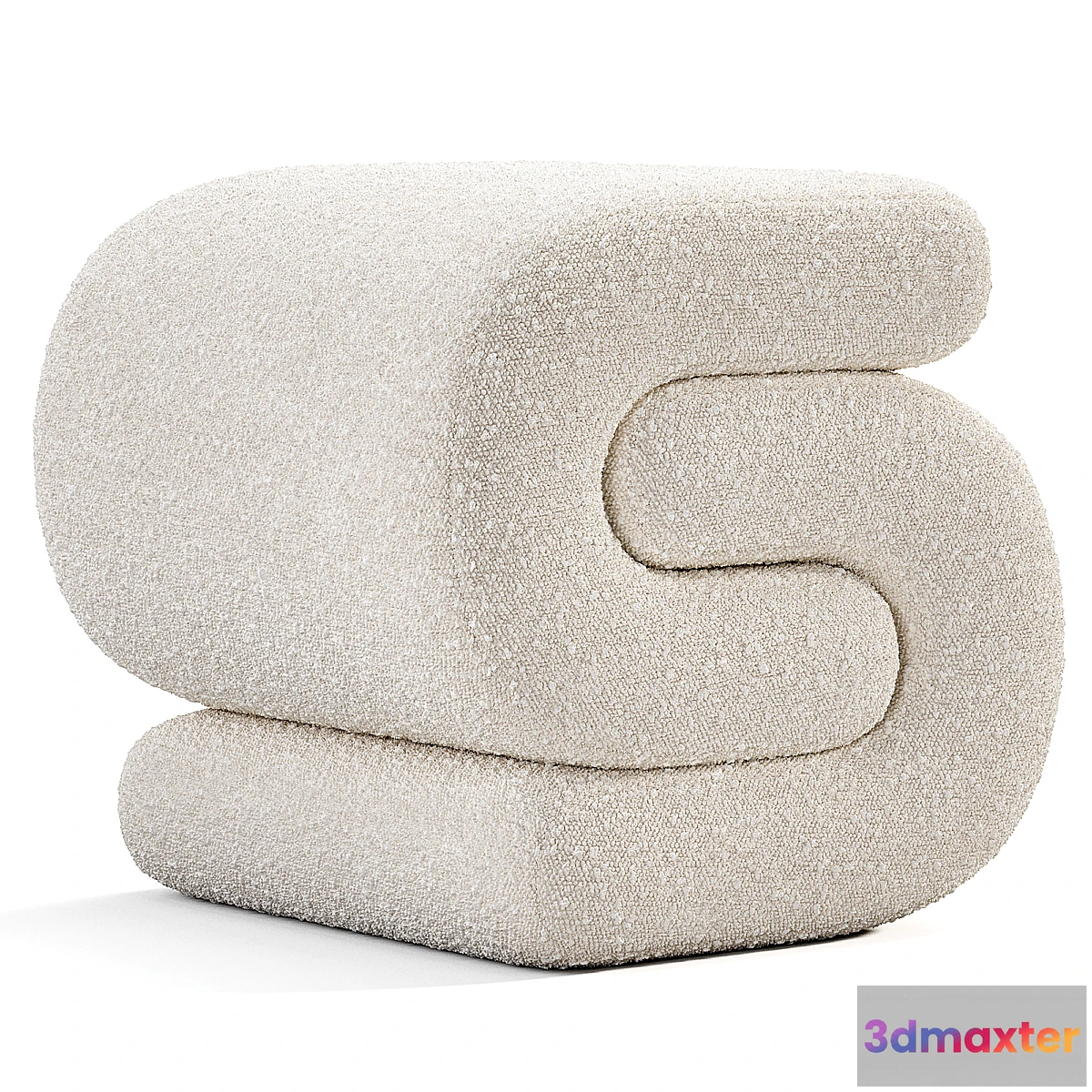 1445882 - Jaszlyn Upholstered Ottoman 3D Max