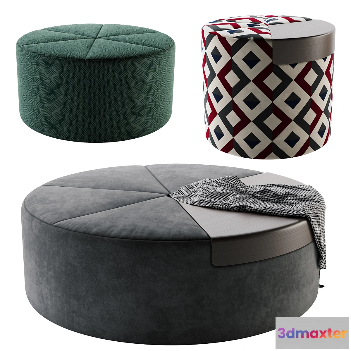 1446150 - Flou Moon Pouf 3D Max