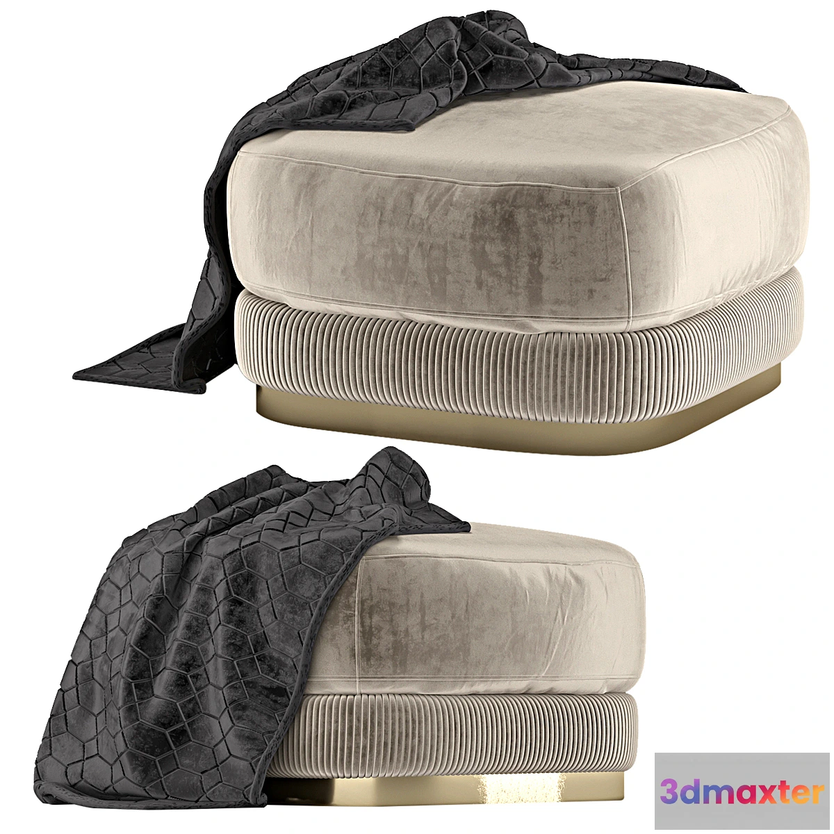 1449374 - Pouf Rugiano Elisabeth Pouf 3D Max