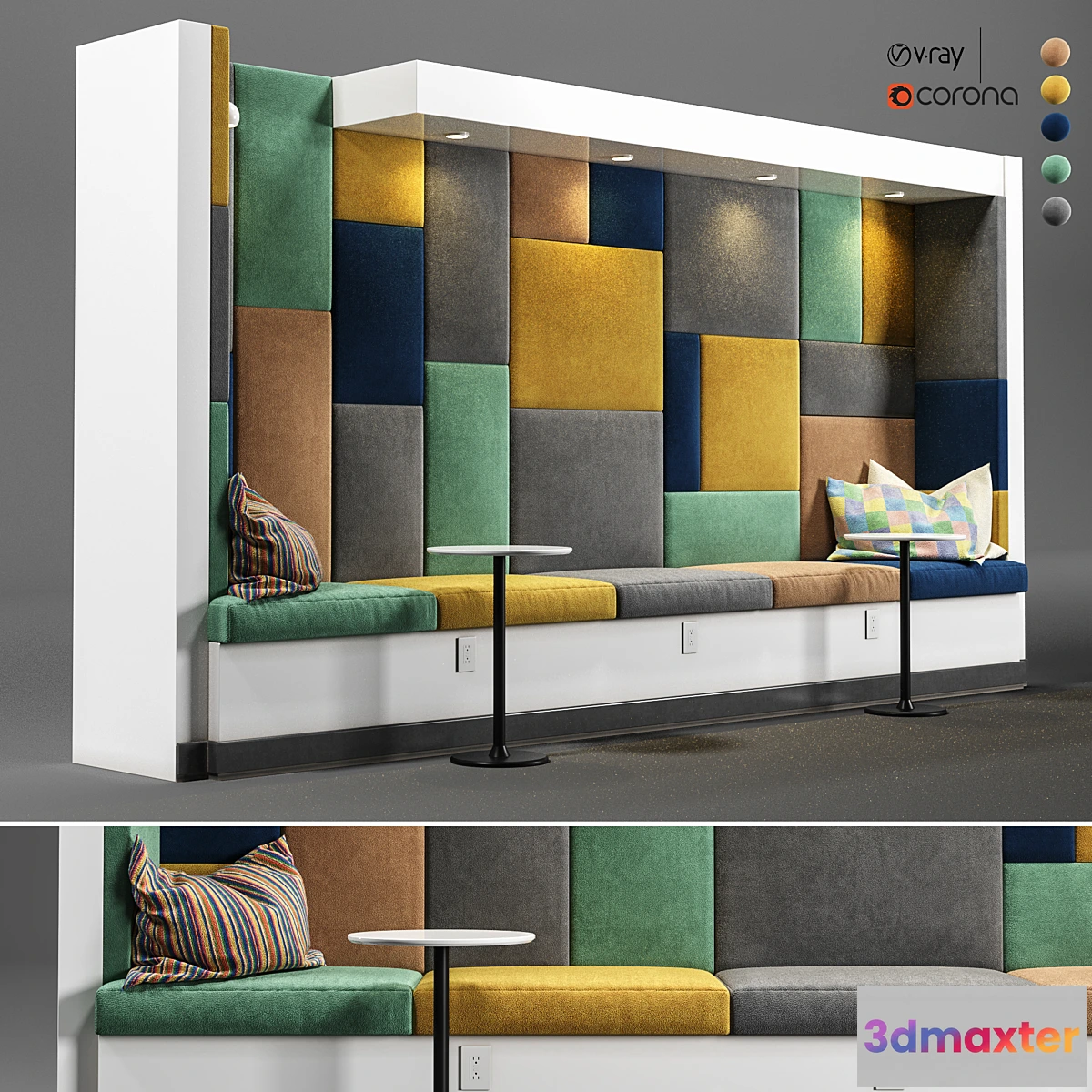 1449836 - Restaurant And Office Lobi Seating-2 3D Max