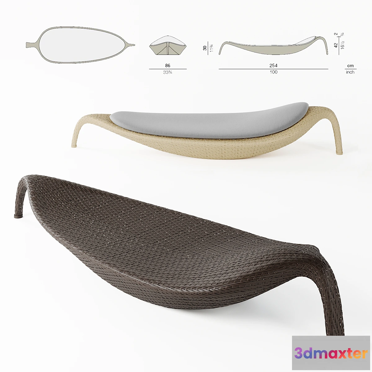 1450042 - Beach Chair - The Leaf Collection 3D Max