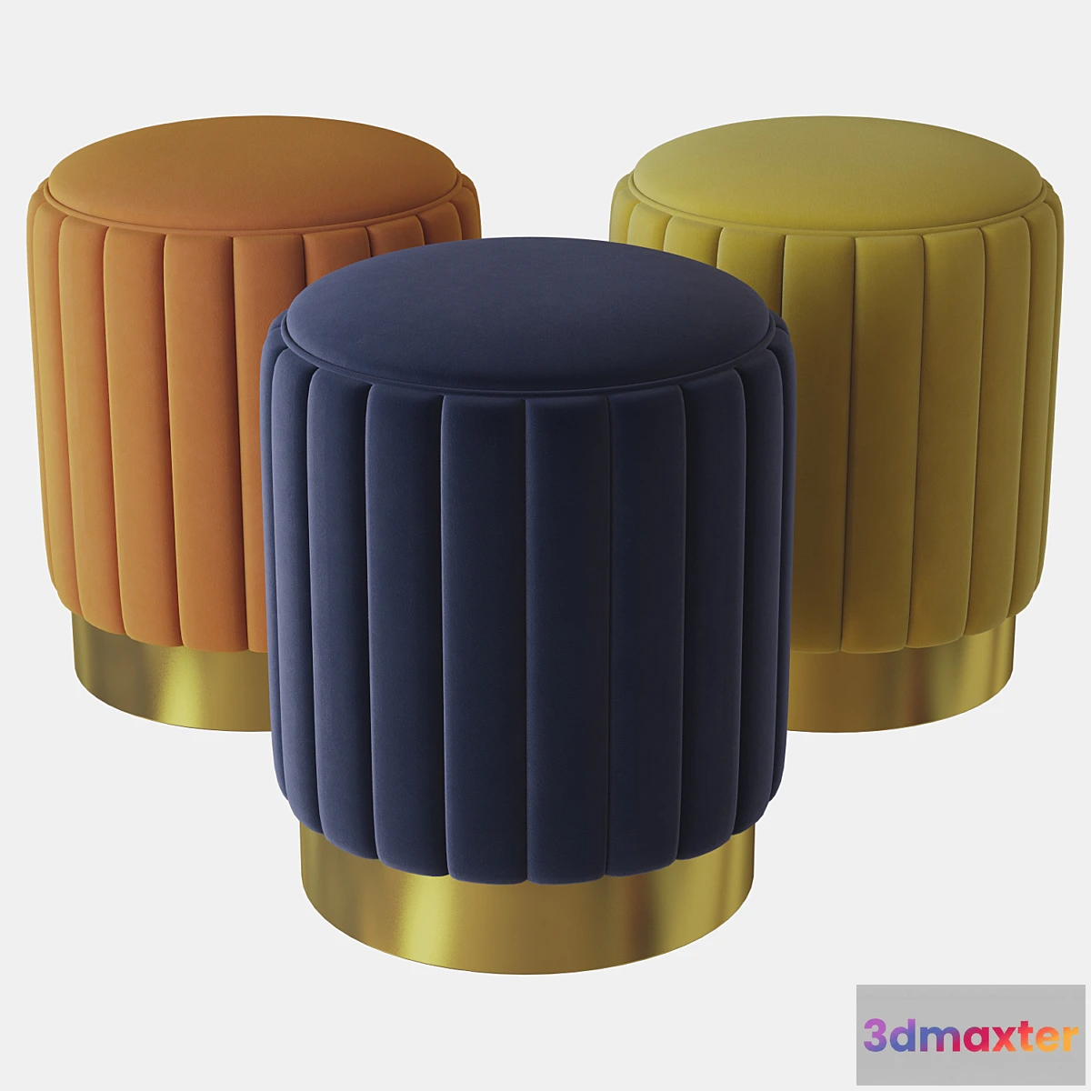 1451082 - stool allegra eichholtz 3D Max