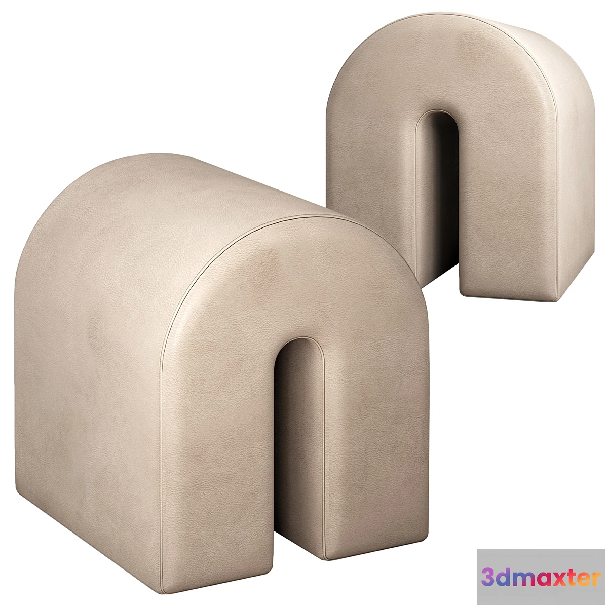 1457784 - Curved pouf Kristina Dam 3D Max