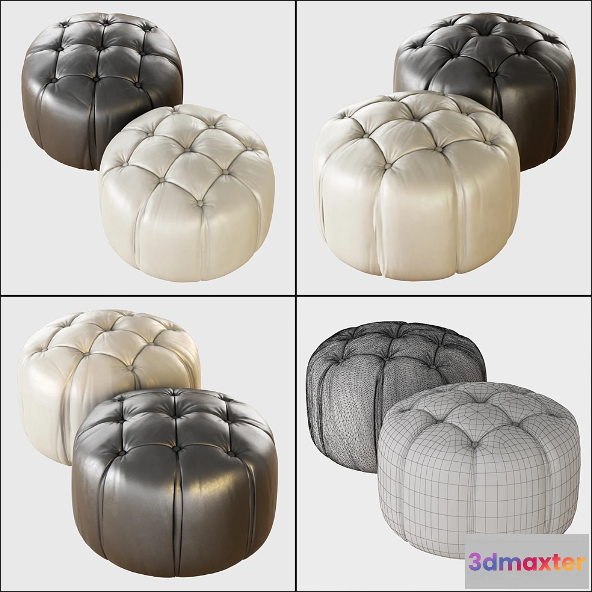 1462452 - Pouf Bon Bon Asnaghi 3D Max