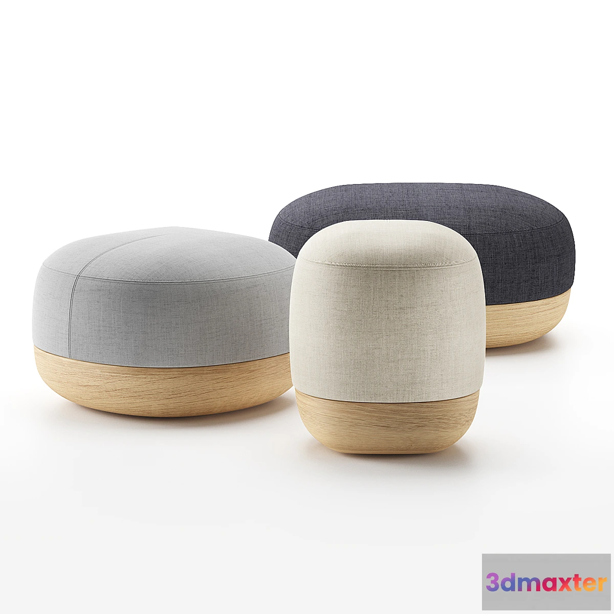 1465686 - EGON  Pouf By ALKI 3D Max