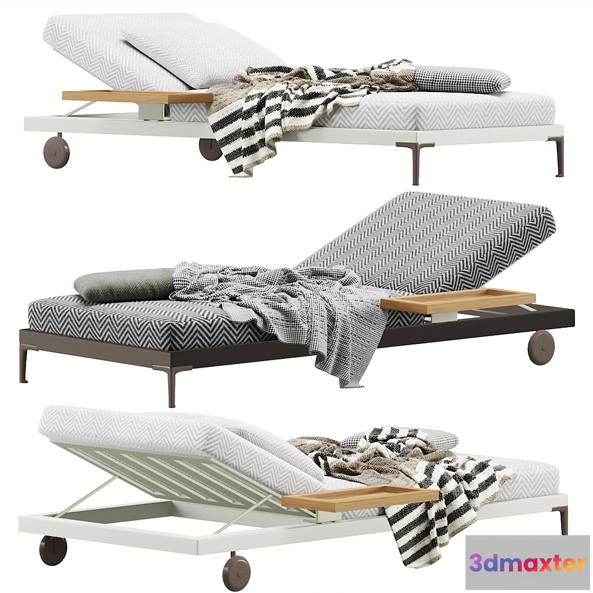 1465888 - Patio Sunlounge by Minotti 3D Max