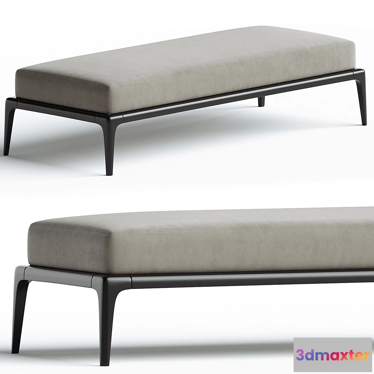 1466854 - Poliform PARK Upholstered fabric bench 3D Max