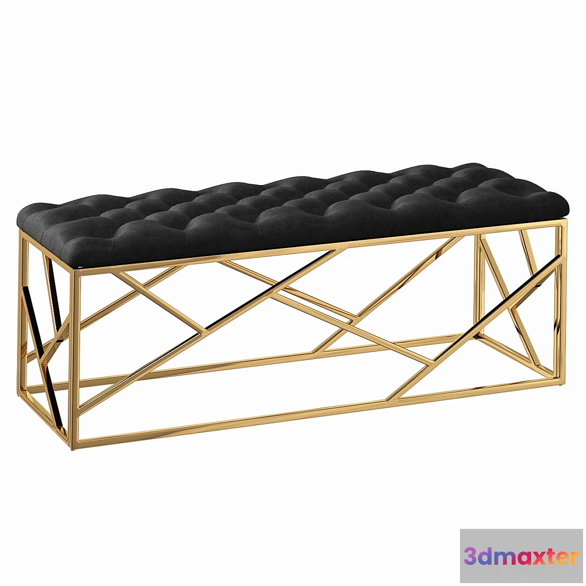1467130 - Bench Serene Furnishing Gold Top Loft Concept 3D Max