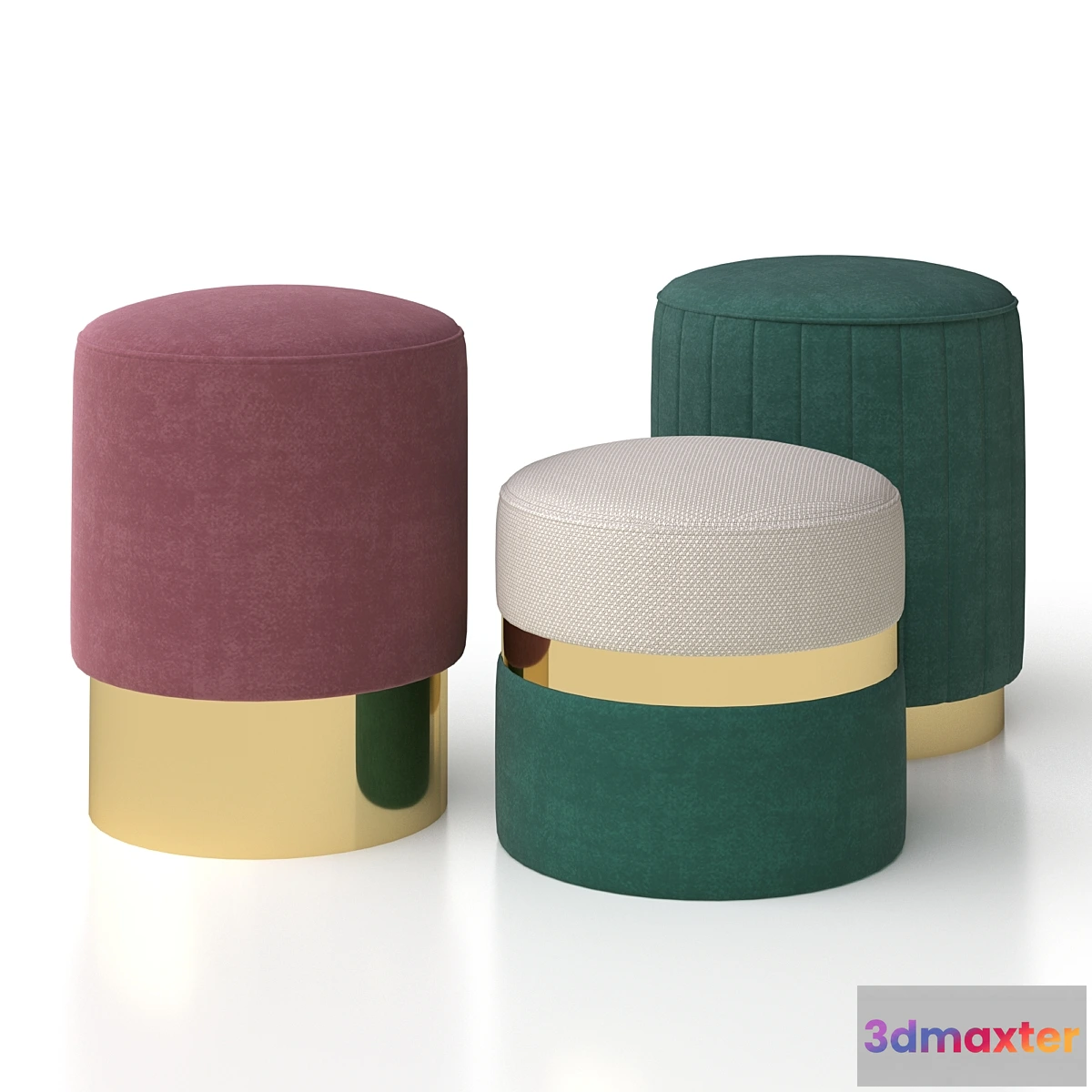 1468026 - Velvet stool by Smart Living 3D Max