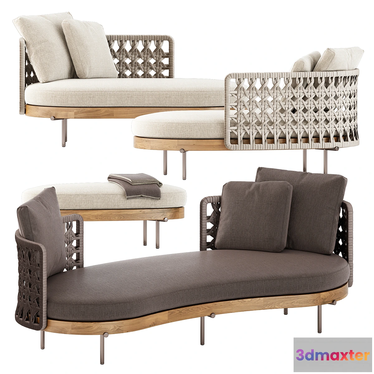 1470104 - Torii Nest Angled sofa by Minotti 3D Max