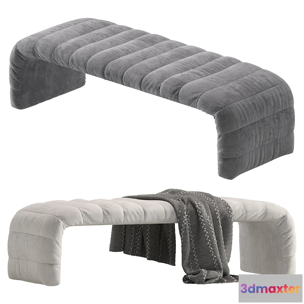 1472054 - Coco Republic Westwood Bench 3D Max