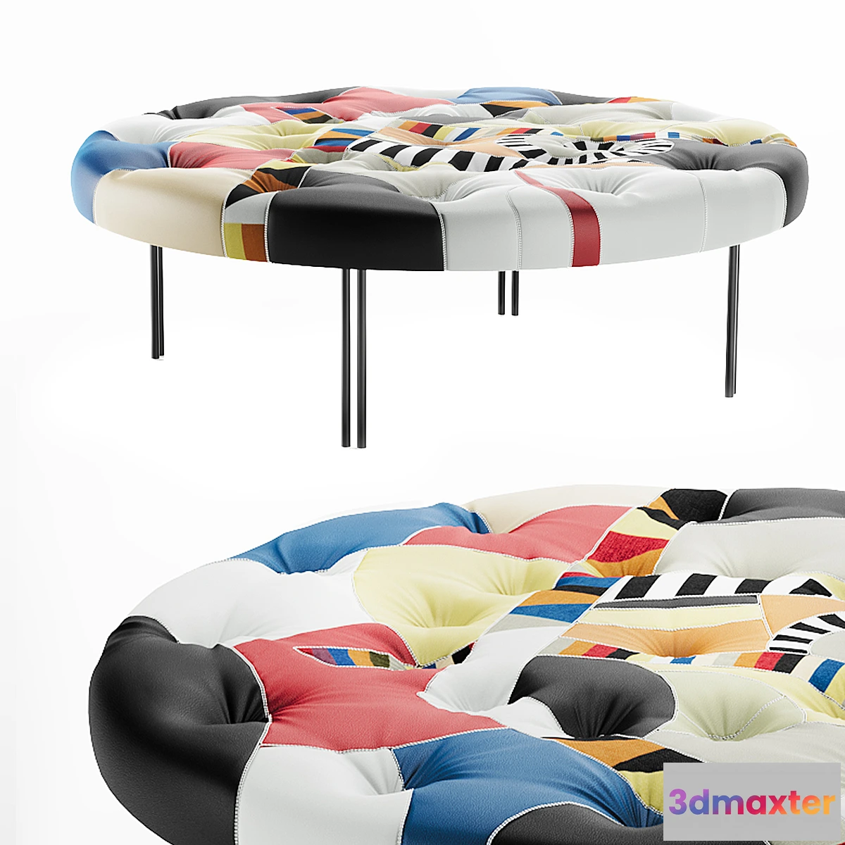 1473798 - Pouffe IlLoft  POUFF PATCHWORK 110 3D Max