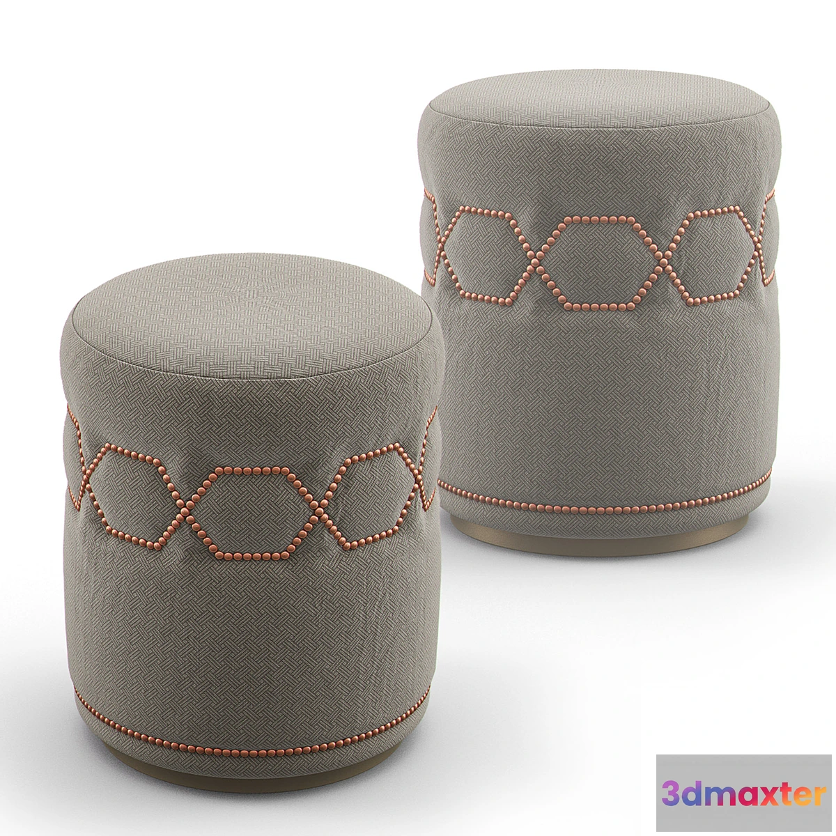 1475742 - Bespoke Ottoman BB-STL-S-ROU-0009 3D Max
