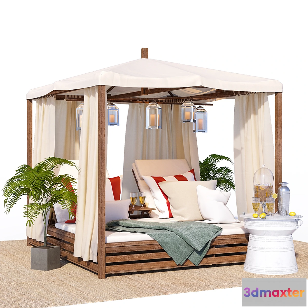 1476894 - Madera teak set 3D Max