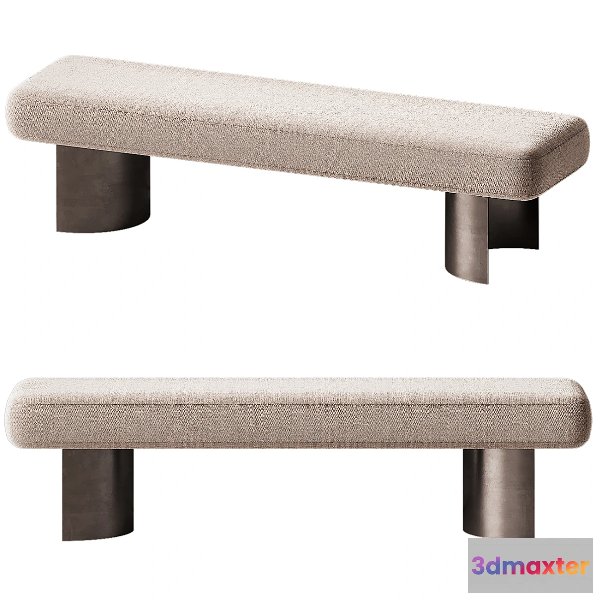 1477406 - CB2 Argyle Bench 3D Max