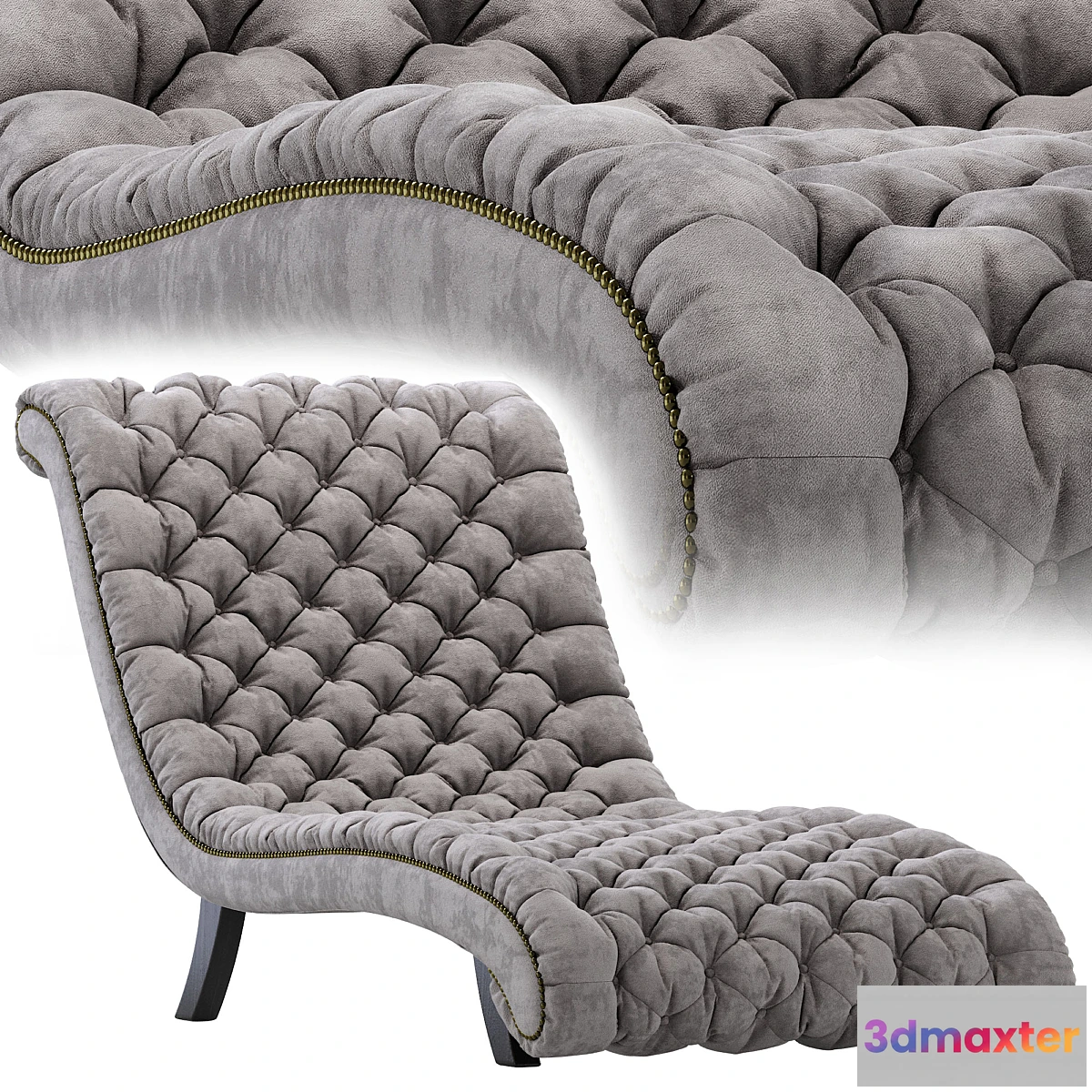 1479146 - Relax Chair Desire Velvet Silver 3D Max