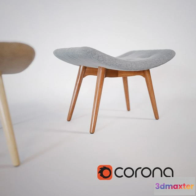 1543125 - Ottoman CONTOUR 3D Max