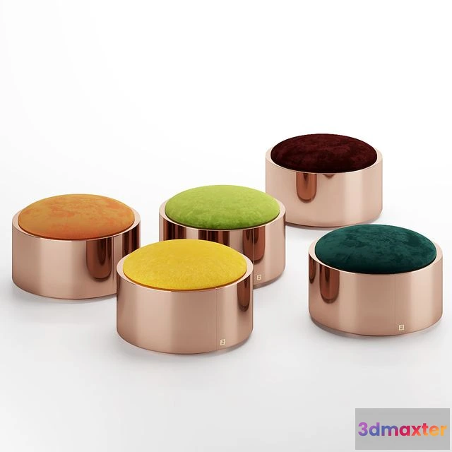 1546096 - Ottomans Costellation Fendi Casa 3D Max